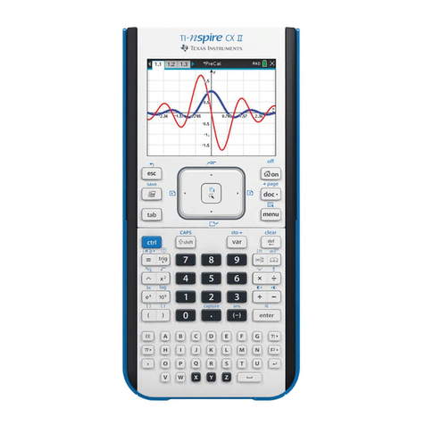 Texas Instruments TI-Nspire CX II Manual Texas Instruments TI-Nspire CX II Manual