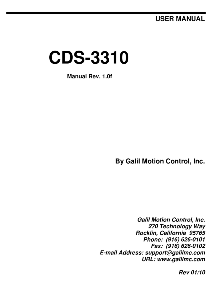 Galil Motion Control CDS-3310 user manual