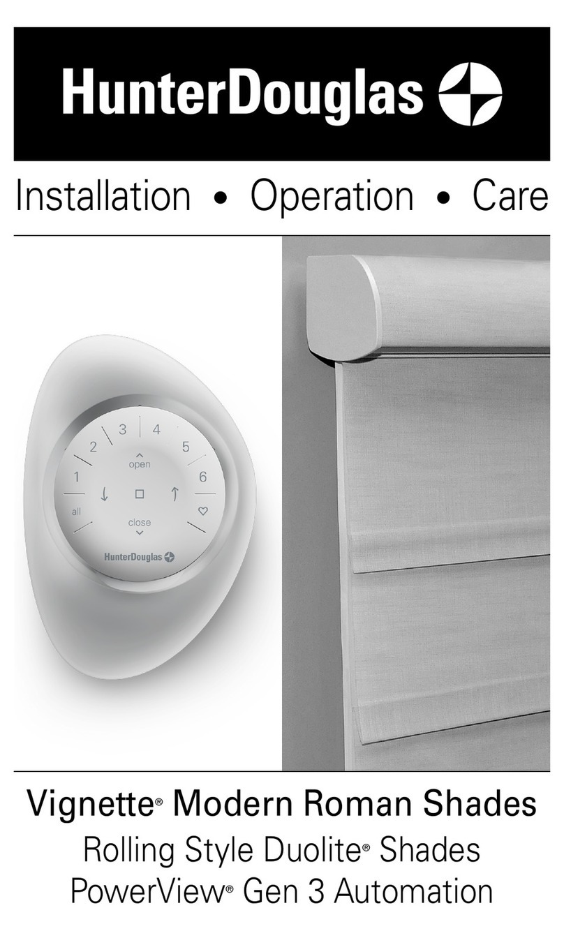 HunterDouglas Vignette Modern Roman Shades Parts list manual HunterDouglas Vignette Modern Roman Shades Parts list manual