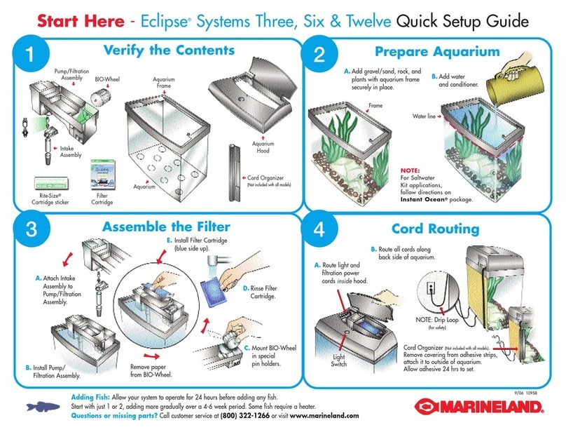 Marineland Eclipse Three Quick setup guide