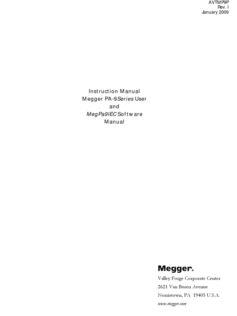 Megger PA-9 Series instruction manual