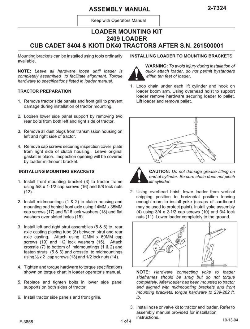 RHINO RHINO 2409 Assembly manual