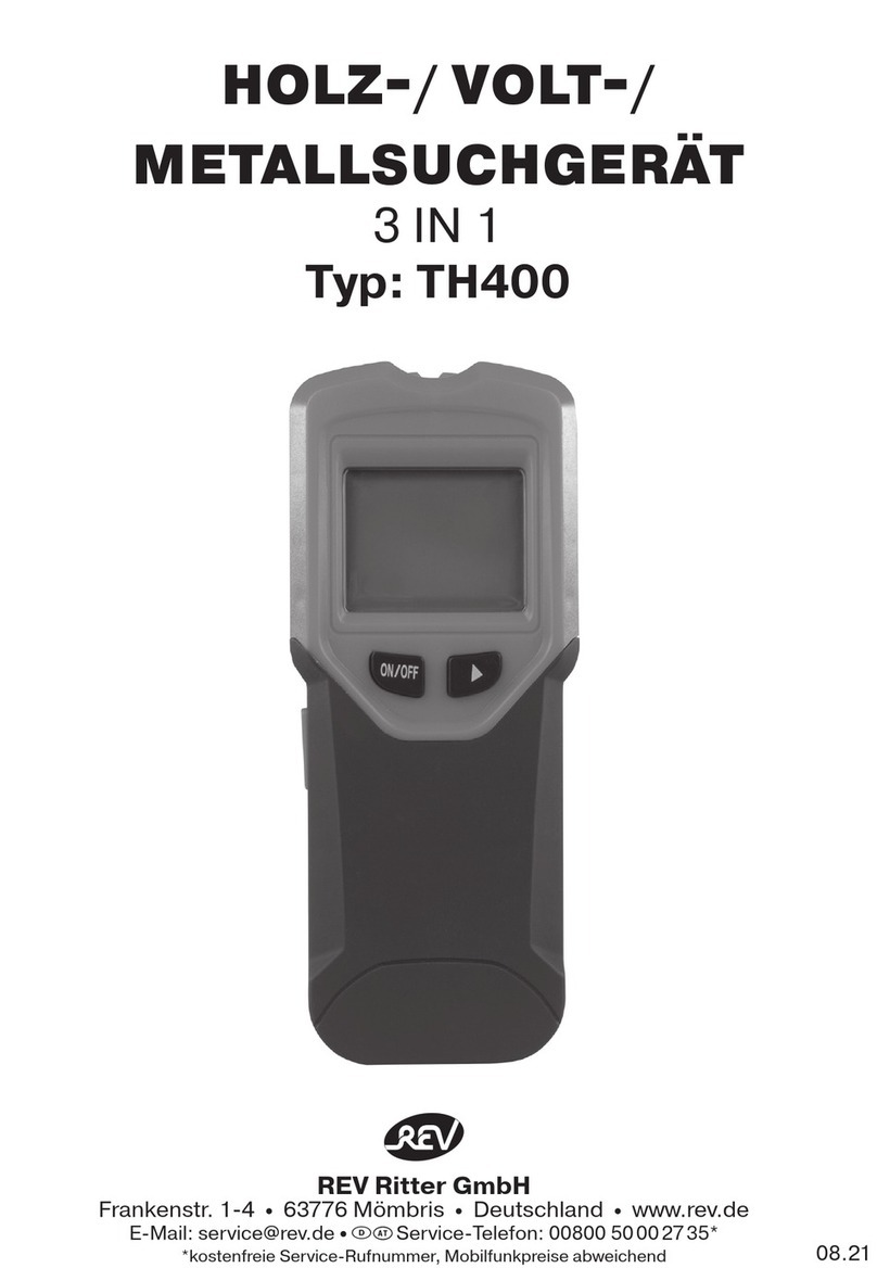 REV Ritter TH400 instruction manual