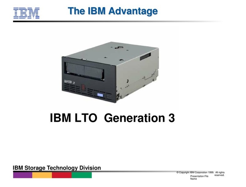 IBM LTO Generation 3 instruction manual