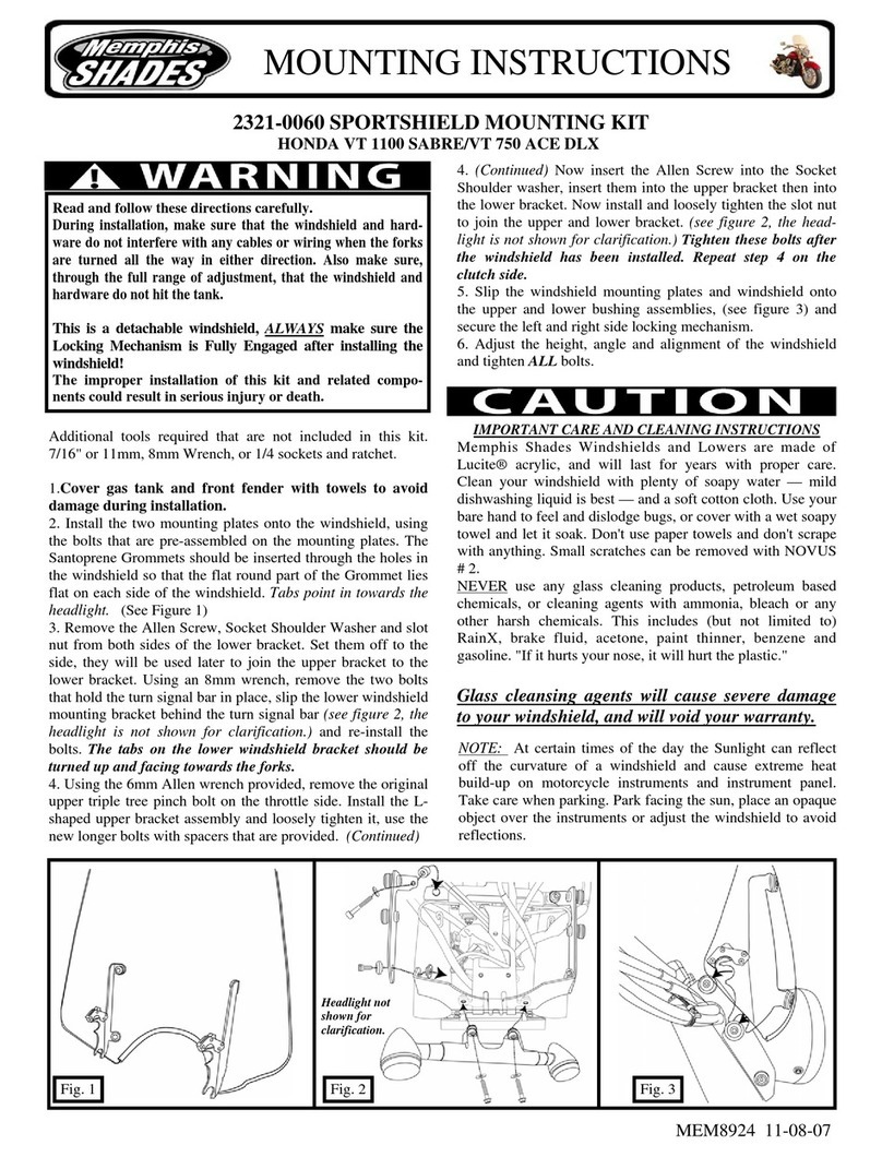 Memphis Shades 2321-0060 Mounting instructions