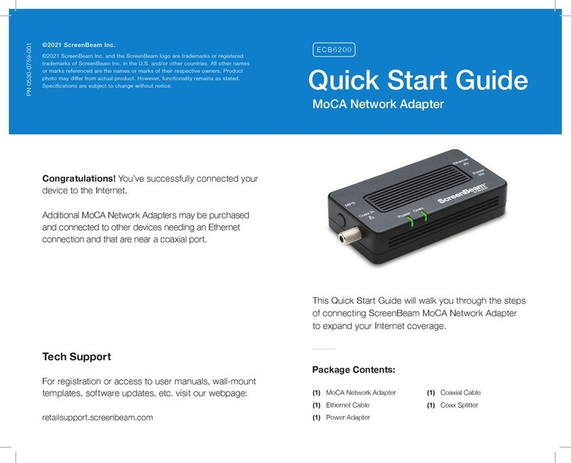 ScreenBeam ECB6200 quick start guide