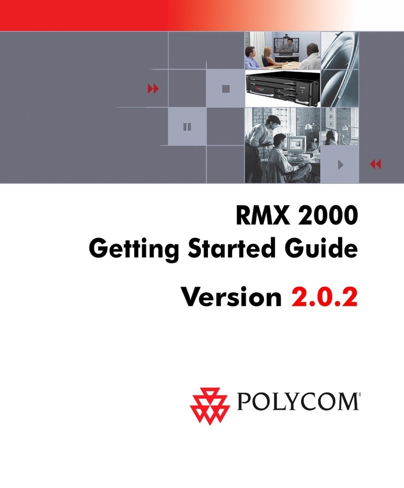 Polycom Real-Time Media Conferencing Platform RMX... User manual Polycom Real-Time Media Conferencing Platform RMX... User manual