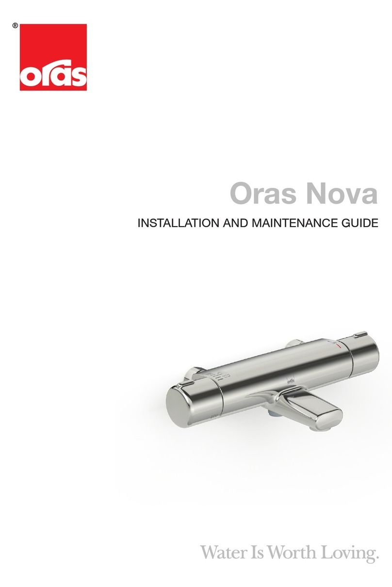 Oras Nova 7460 Installation and maintenance guide