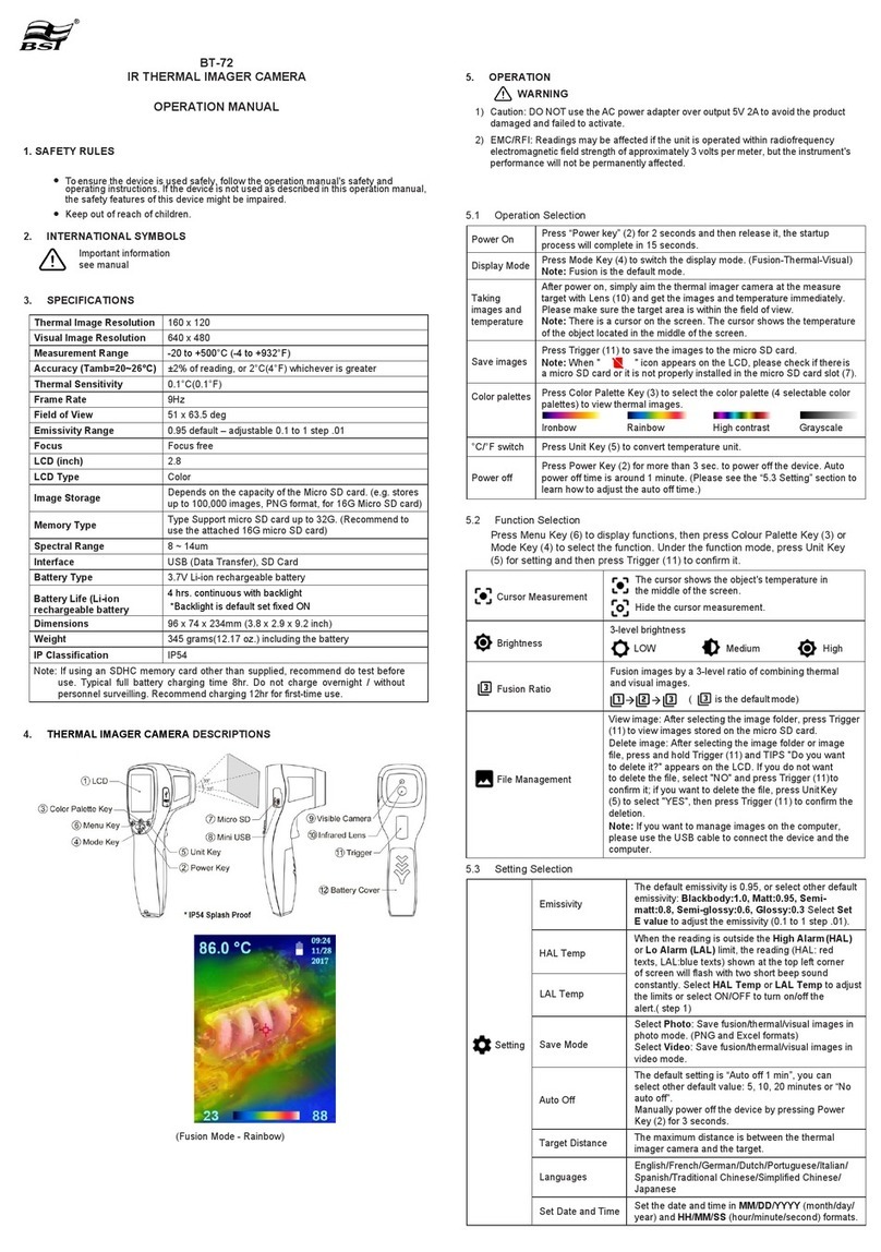 BST BT-72 Operation manual BST BT-72 Operation manual