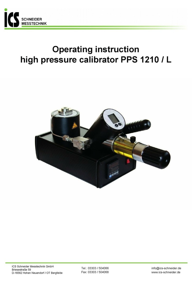 ICS Schneider Messtechnik PPS 1210 Operating	 instruction