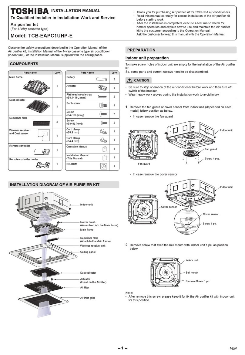 Toshiba TCB-EAPC1UHP-E installation manual