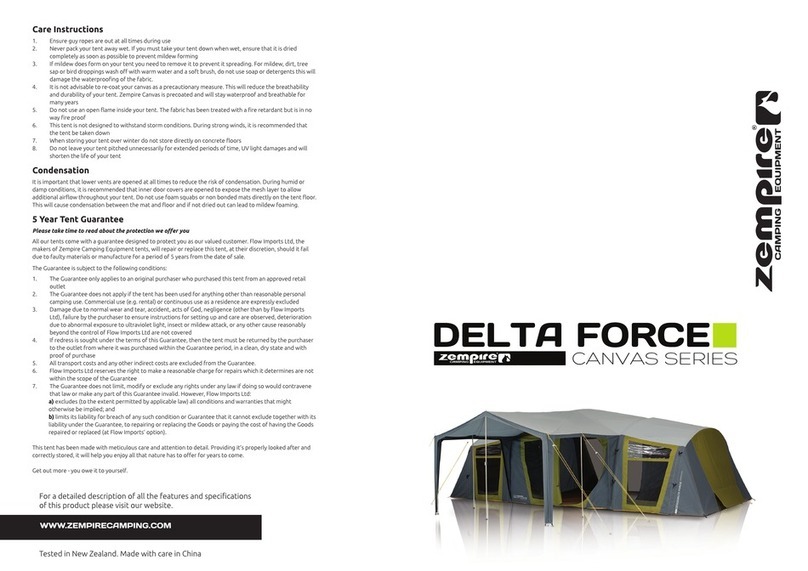 Zempire DELTA FORCE CANVAS Series User manual