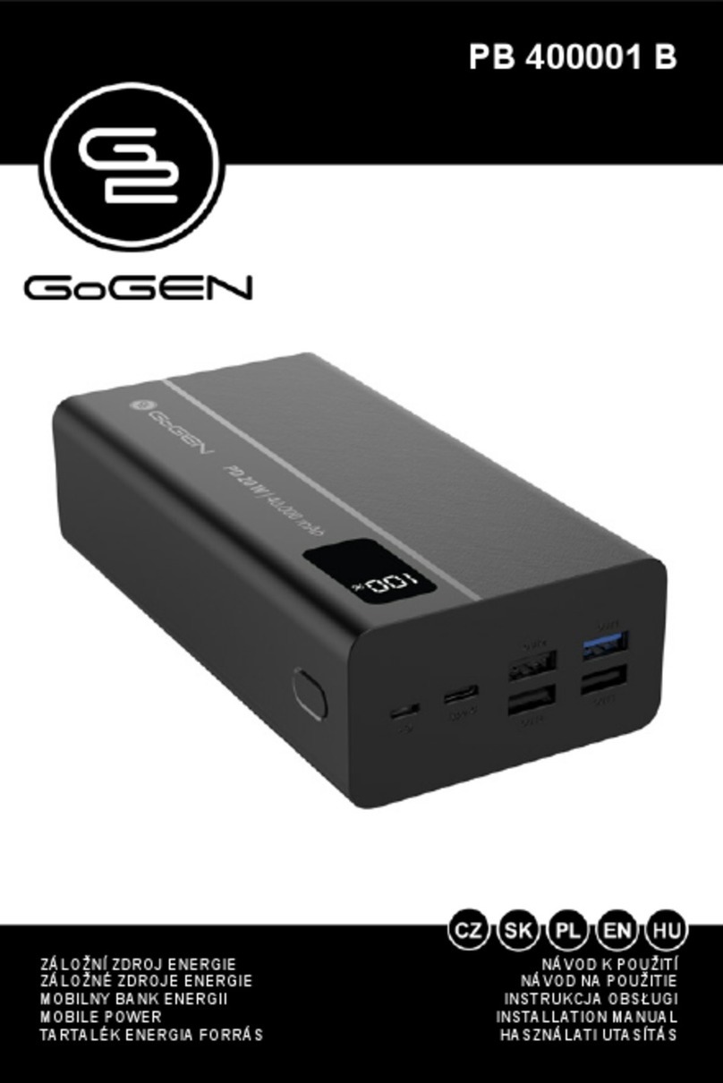 Gogen PB 400001 B installation manual