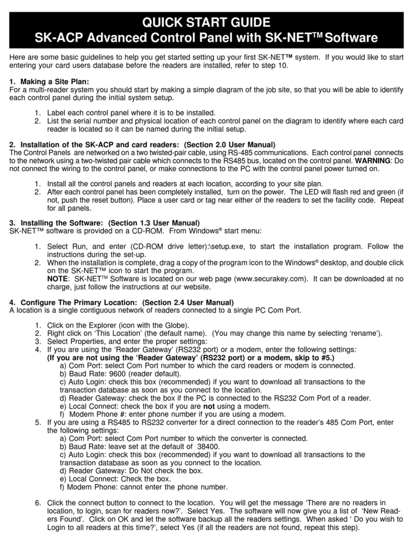 Securakey SK-ACP User manual