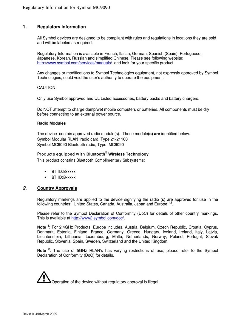 Symbol MC9090 Owner's manual