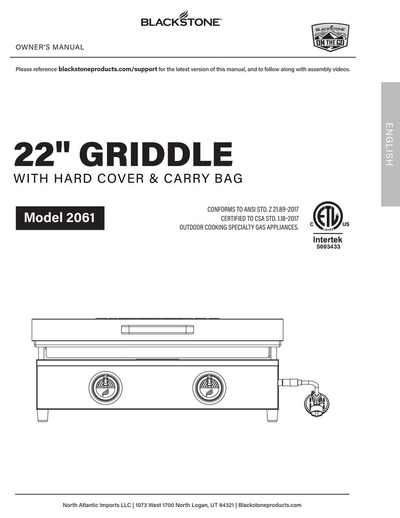 Black Stone 2061 owner's manual