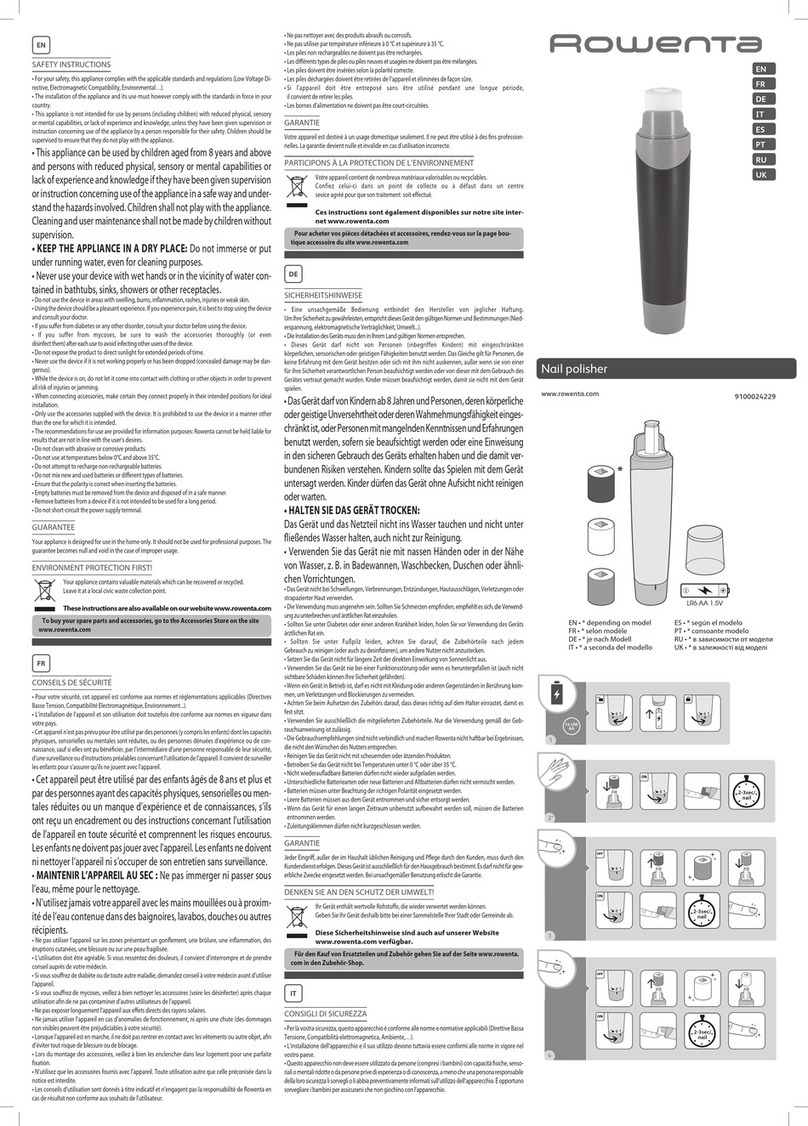 Rowenta 9100024229 User manual