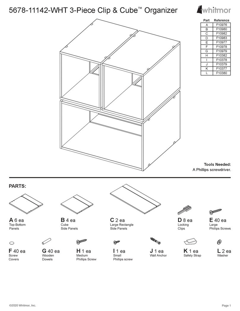 Whitmor 5678-11142-WHT manual