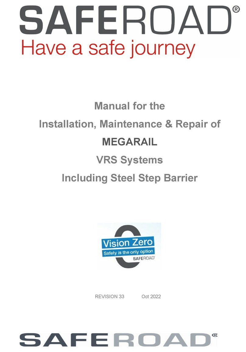 Saferoad MEGARAIL INSTRUCTION, INSTALLATION, MAINTENANCE AND REPAIR MANUAL Saferoad MEGARAIL INSTRUCTION, INSTALLATION, MAINTENANCE AND REPAIR MANUAL
