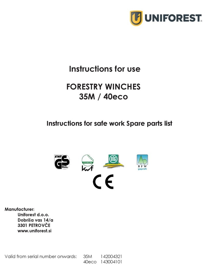Uniforest 35M User manual