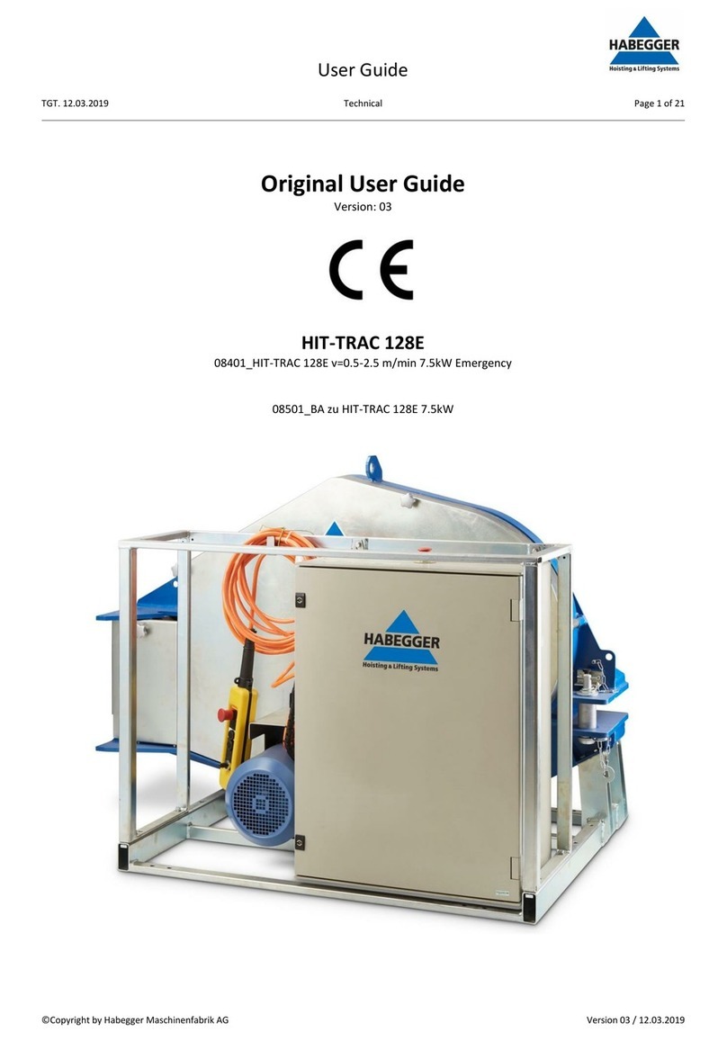 Habegger HIT-TRAC 128E User manual