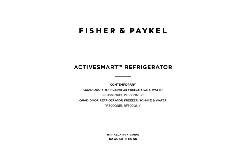 Fisher & Paykel ACTIVESMART RF500QNUB1 User manual Fisher & Paykel ACTIVESMART RF500QNUB1 User manual