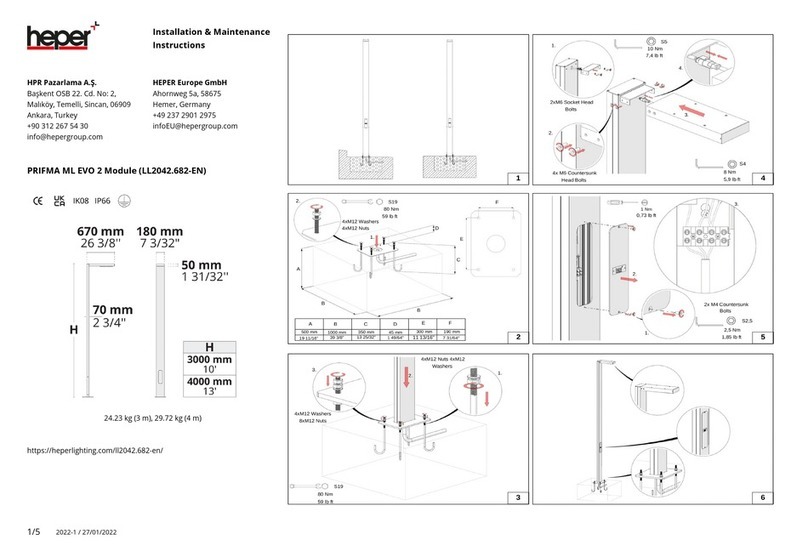 HEPER PRIFMA ML EVO 2 Installation and operating instructions