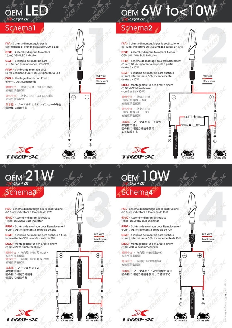 TRAF-X X-Light 01 User manual