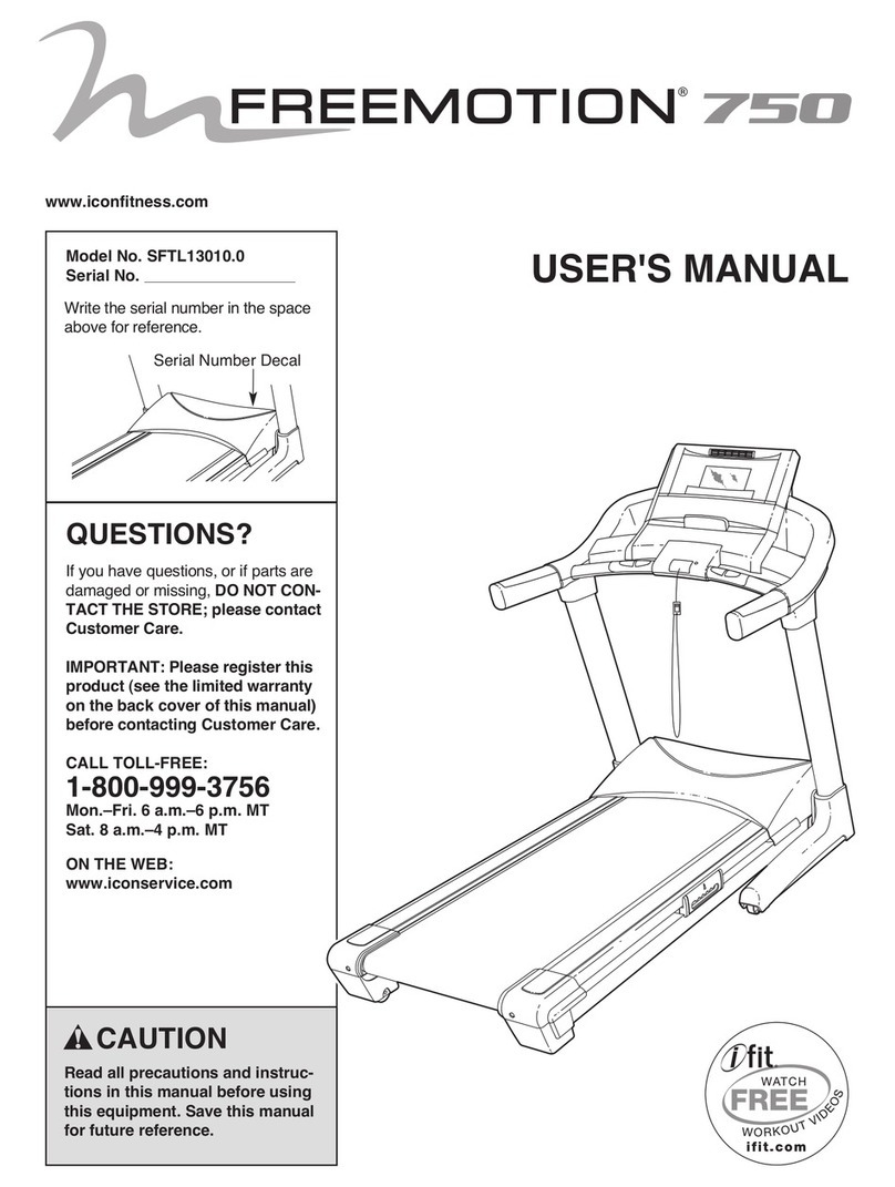 ICON FREEMOTION 750 user manual