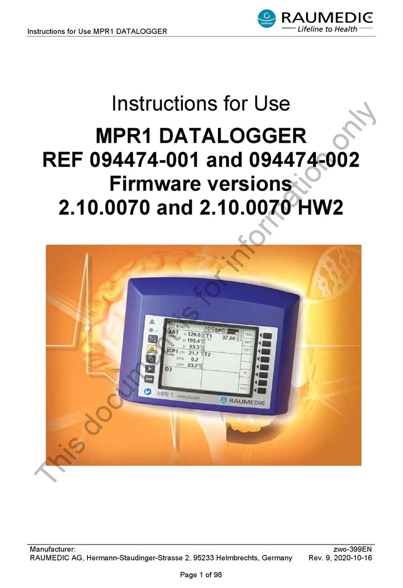 RAUMEDIC MPR1 User manual