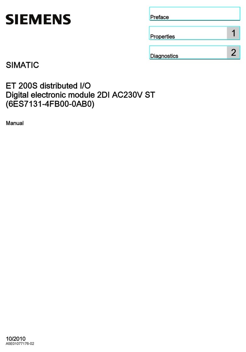 Siemens SIMATIC ET 200S User manual