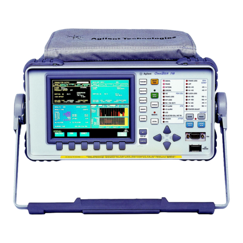 Agilent Technologies OmniBER 718 SDH User manual Agilent Technologies OmniBER 718 SDH User manual