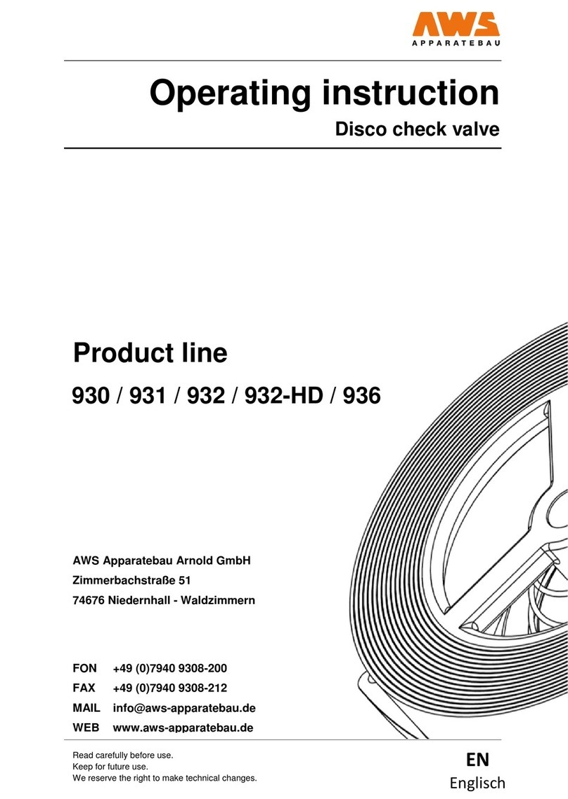 AWS 930 Series Operating	 instruction