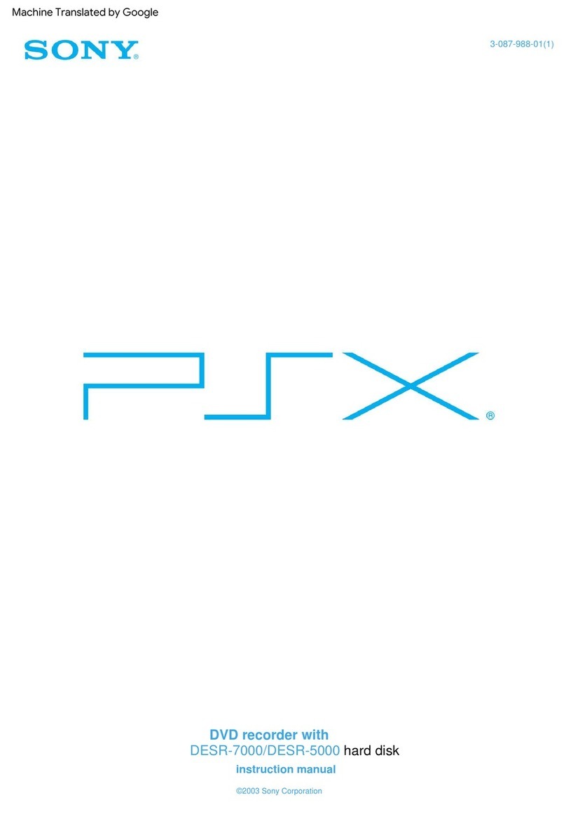 Sony PSX DESR-7000 User manual