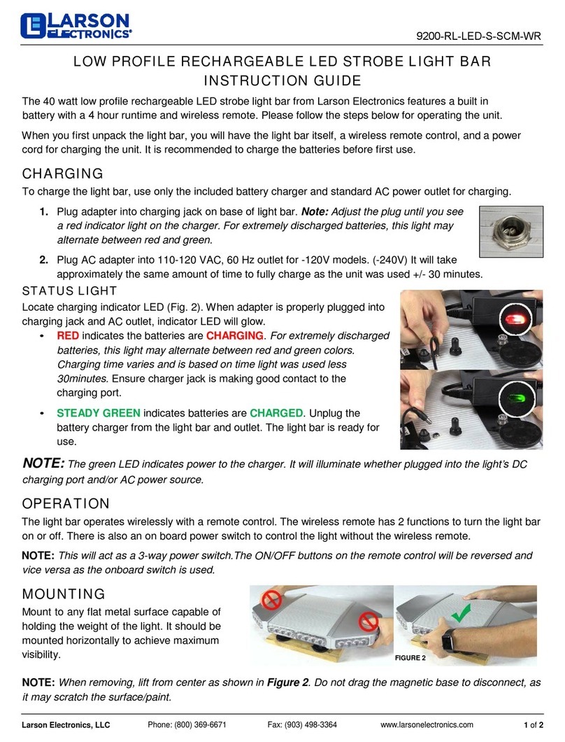 Larson Electronics 9200-RL-LED-S-SCM-WR Manual