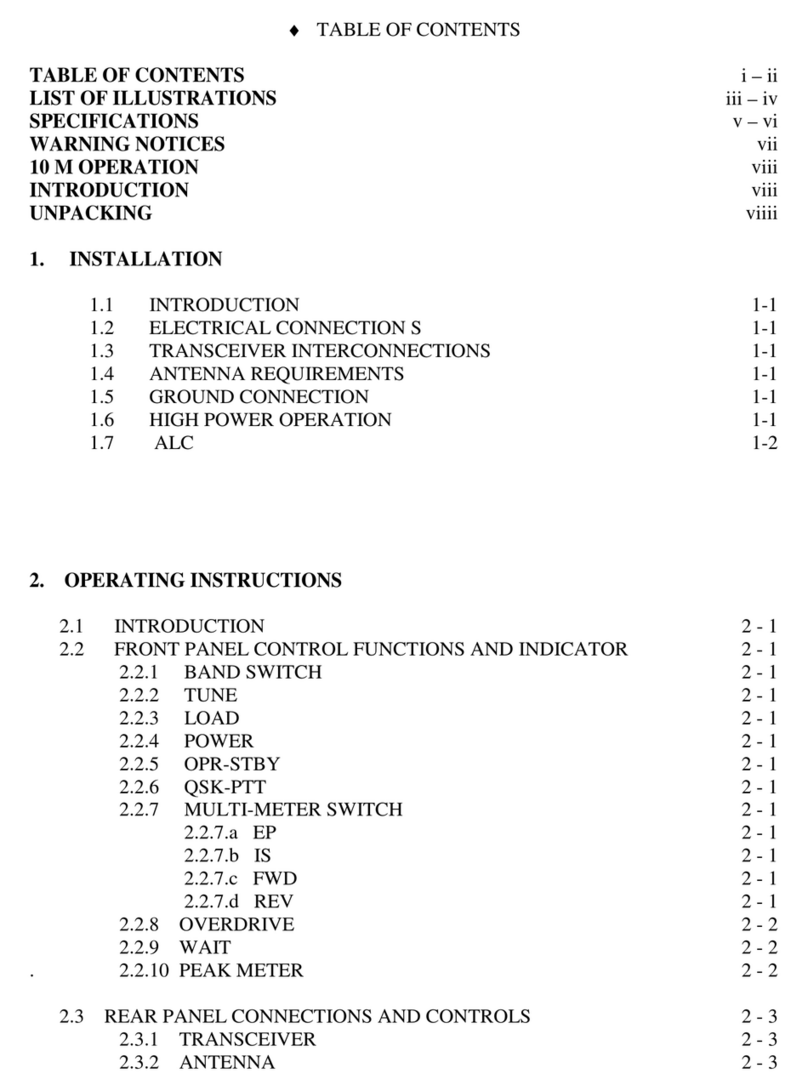 Ten-Tec Titan II 416 User manual