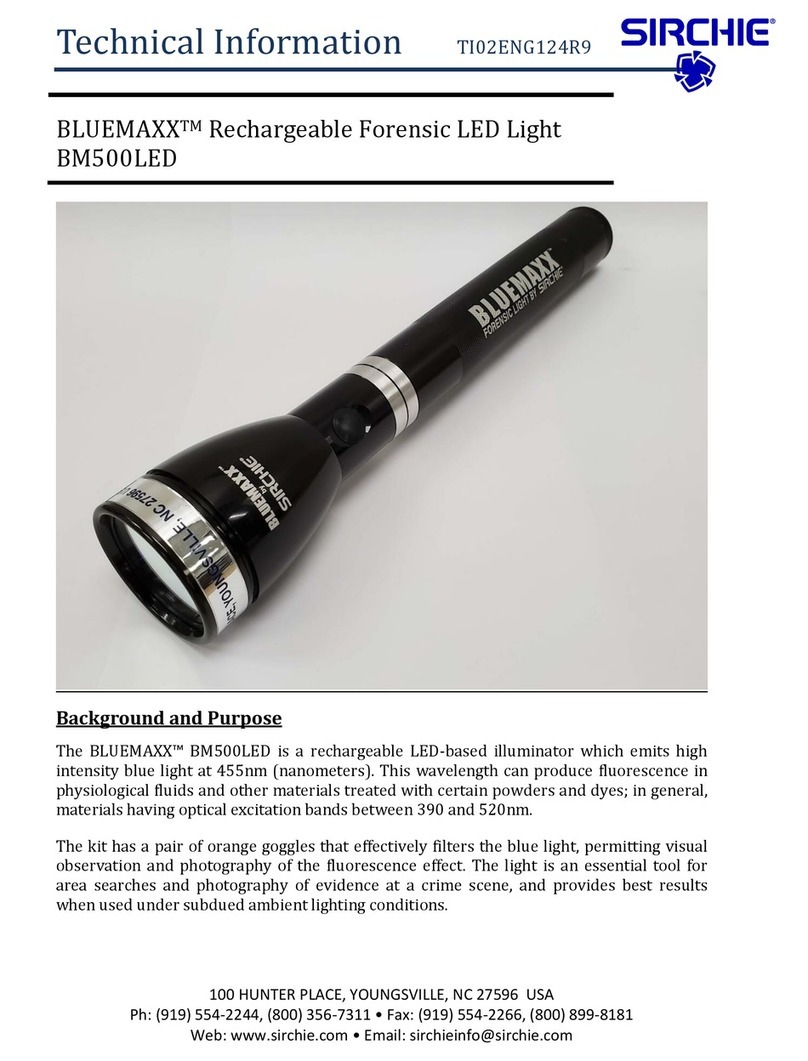 SIRCHIE BLUEMAXX BM500LED technical information