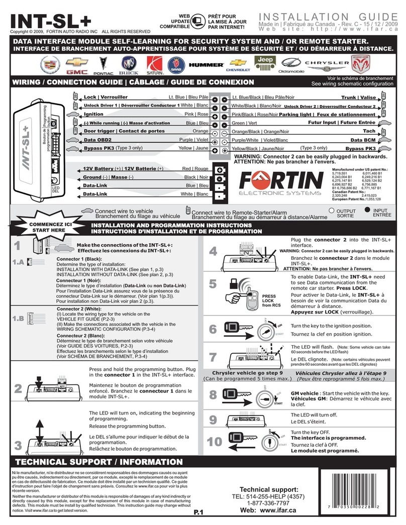 Fortin INT-SL+ User manual
