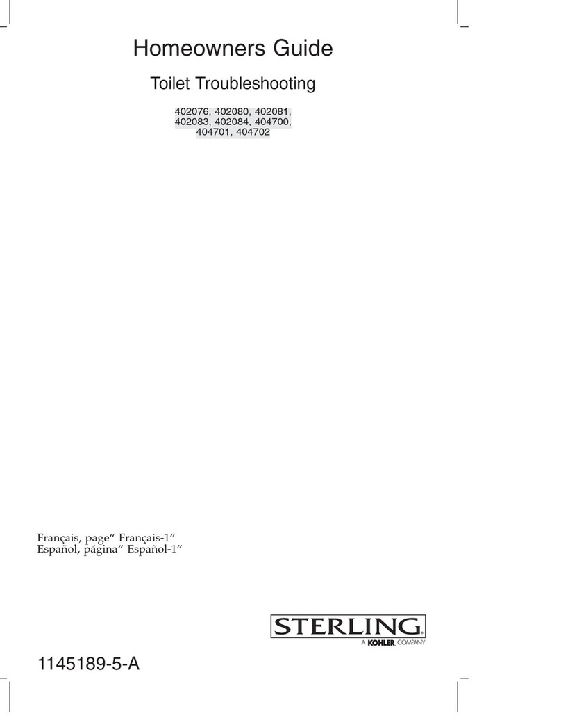 Kohler STERLING 402076 Assembly instructions