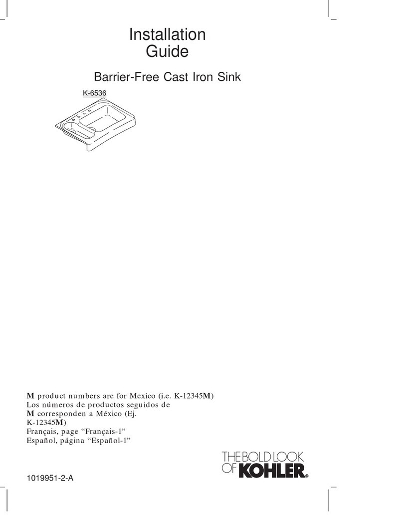 Kohler K-6536 User manual