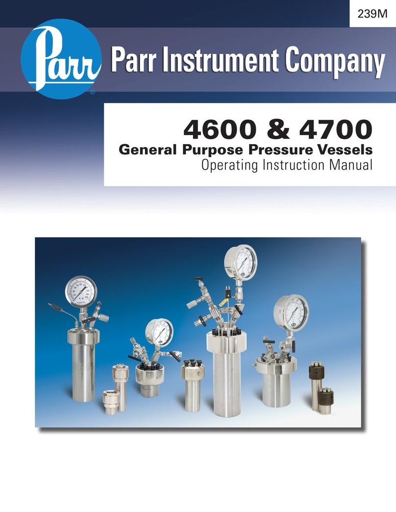 Parr Instrument 4703 Operating instructions manual