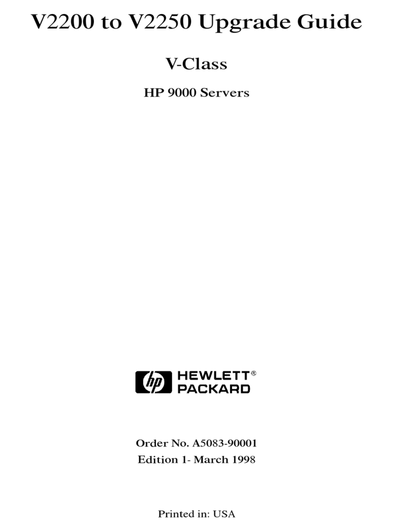 HP 9000 V2200 Installation and operation manual