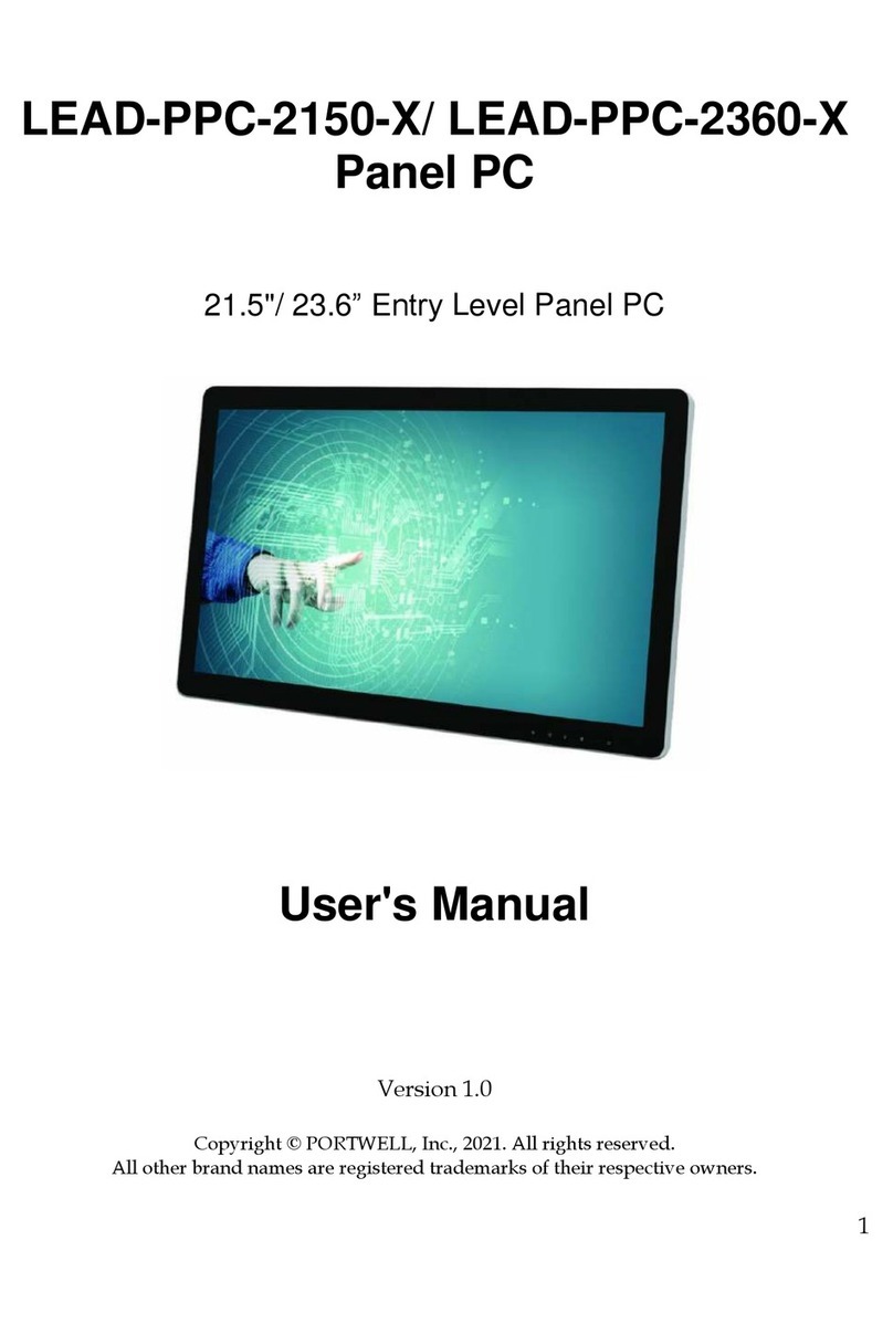 Portwell LEAD-PPC-2150-X User manual