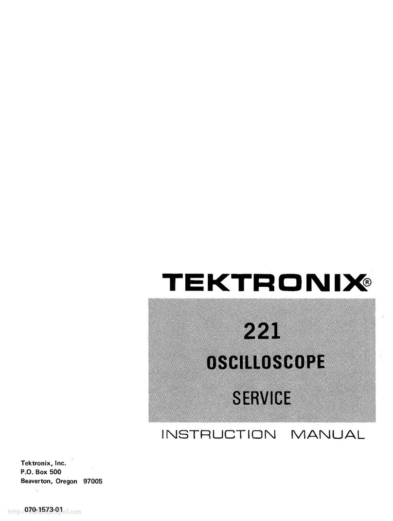 Tektronix 221 User manual