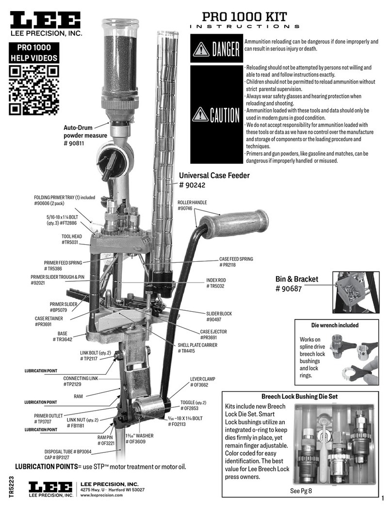 Lee Precision PRO 1000 KIT instructions