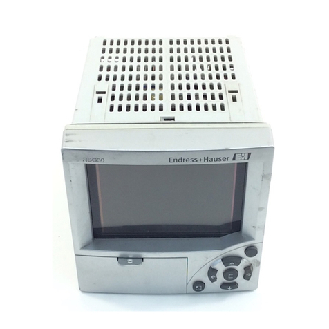 Endress+Hauser Ecograph T Brief operating instructions