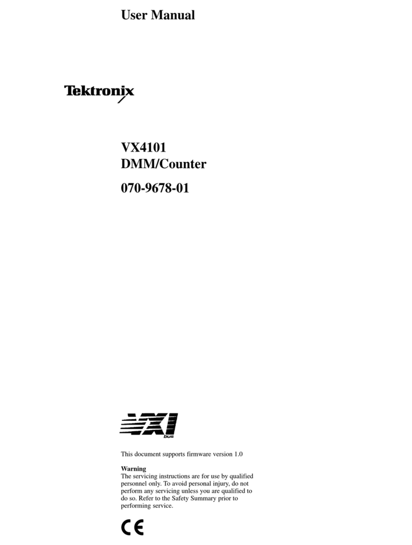 Tektronix VX4101 User manual
