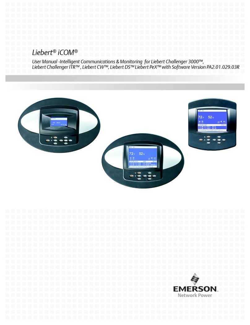 Emerson Liebert iCOM User manual