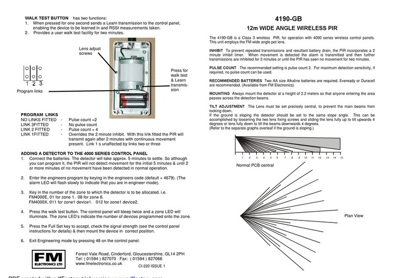 FM Electronics 4190-GB quick start guide