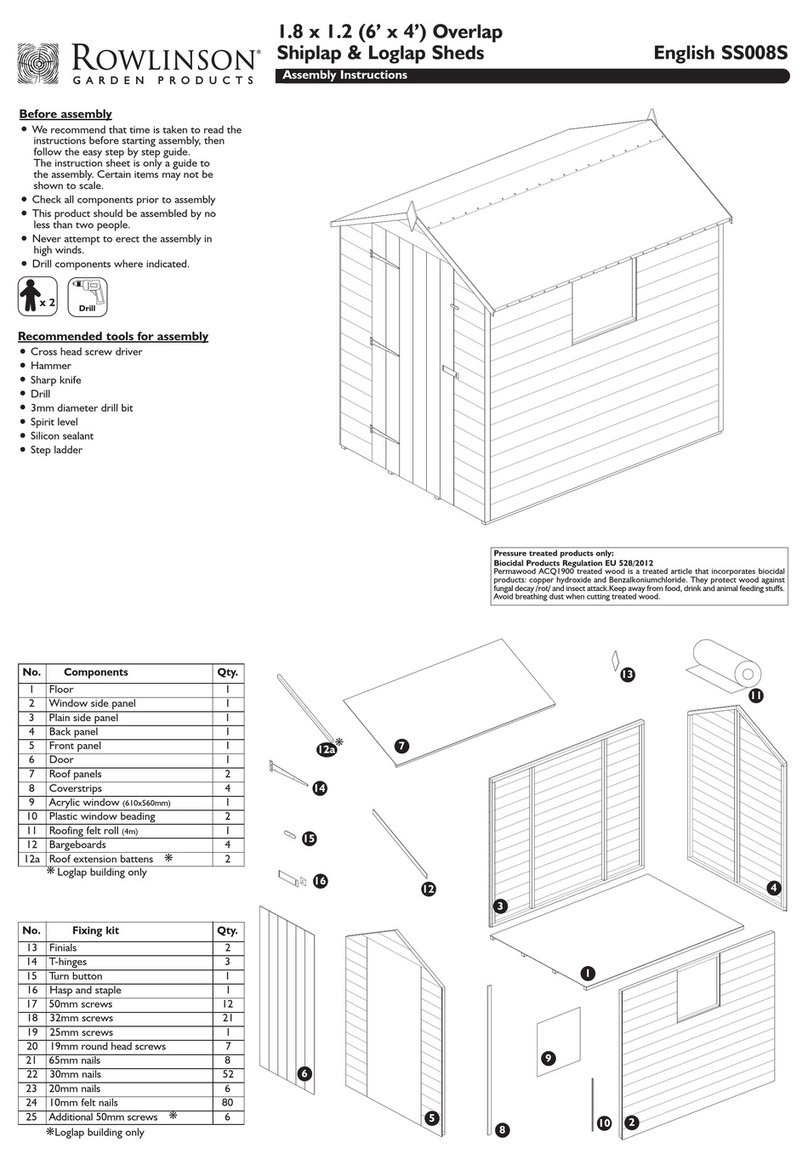 Rowlinson SS008S Assembly instructions